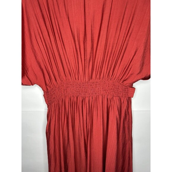 Shein Women’s Short Cuffed Sleeve Dress Rustic Burnt Orange Size XL - Picture 5 of 8